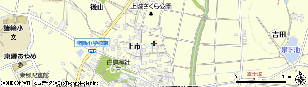 愛知県愛知郡東郷町諸輪上市18周辺の地図