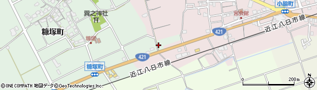 滋賀県東近江市糠塚町1384周辺の地図
