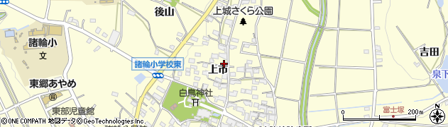 愛知県愛知郡東郷町諸輪上市111周辺の地図