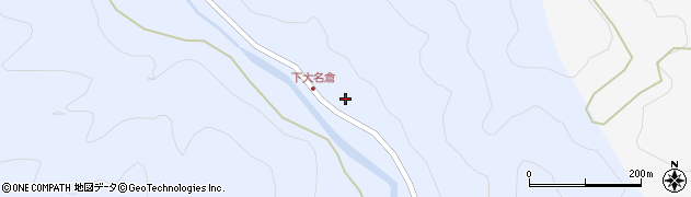 愛知県設楽町（北設楽郡）大名倉（胡桃窪）周辺の地図