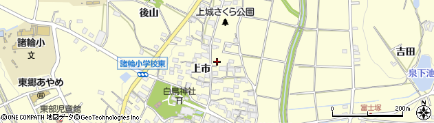 愛知県愛知郡東郷町諸輪上市112周辺の地図