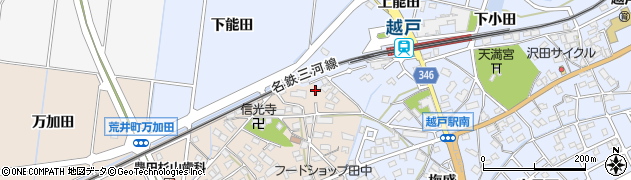 愛知県豊田市荒井町能田原485周辺の地図