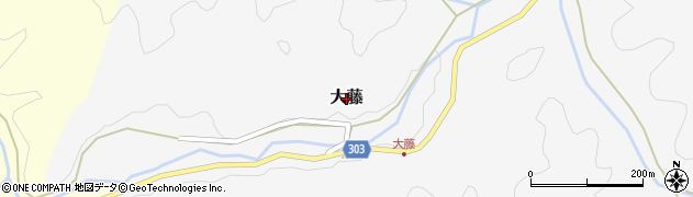 兵庫県丹波篠山市大藤周辺の地図