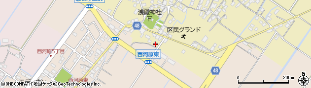 滋賀県野洲市比留田706周辺の地図