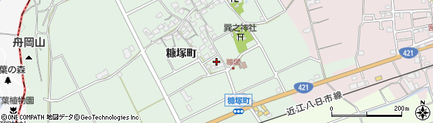 滋賀県東近江市糠塚町170周辺の地図