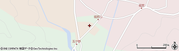 兵庫県丹波市山南町五ケ野190周辺の地図