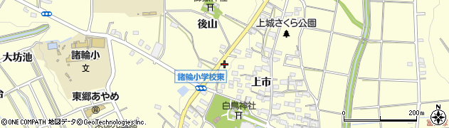 愛知県愛知郡東郷町諸輪上市69周辺の地図