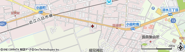 滋賀三菱農機販売株式会社　八日市営業所周辺の地図
