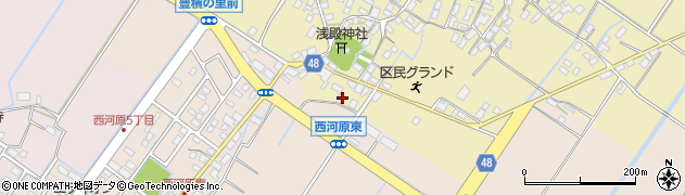 滋賀県野洲市比留田708周辺の地図