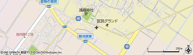 滋賀県野洲市比留田29周辺の地図