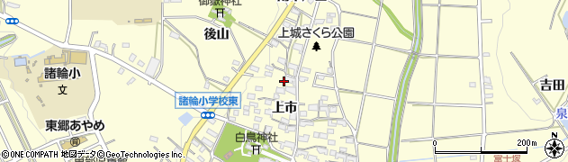 愛知県愛知郡東郷町諸輪上市110周辺の地図