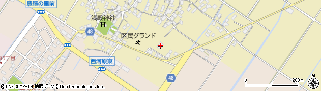 滋賀県野洲市比留田8周辺の地図