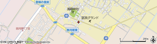 滋賀県野洲市比留田703周辺の地図