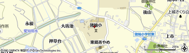 東郷町立諸輪小学校周辺の地図
