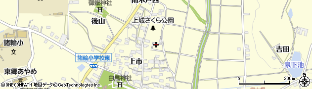 愛知県愛知郡東郷町諸輪上市123周辺の地図