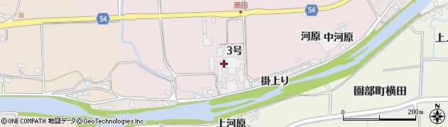 京都府南丹市園部町黒田（３号）周辺の地図