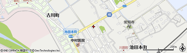滋賀県近江八幡市池田本町1017周辺の地図