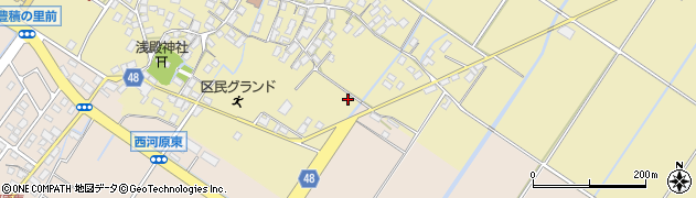 滋賀県野洲市比留田2周辺の地図
