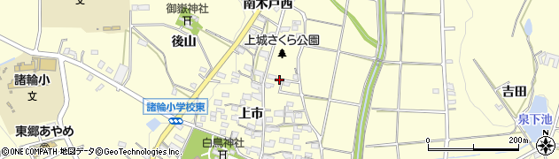 愛知県愛知郡東郷町諸輪上市121周辺の地図