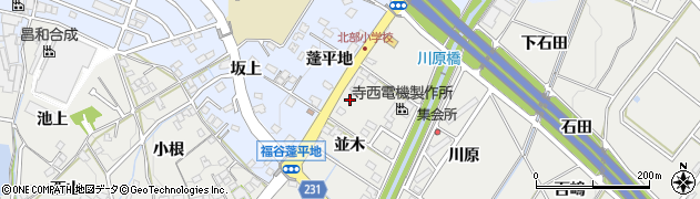 愛知県みよし市莇生町並木78周辺の地図