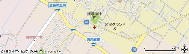 滋賀県野洲市比留田712周辺の地図