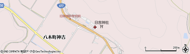京都府南丹市八木町神吉（西河原）周辺の地図