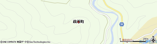 滋賀県東近江市政所町周辺の地図