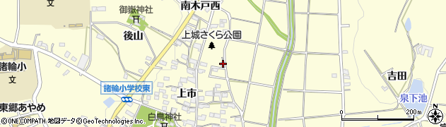 愛知県愛知郡東郷町諸輪上市134周辺の地図