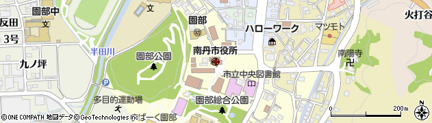 京都府南丹市周辺の地図