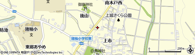 愛知県愛知郡東郷町諸輪上市90周辺の地図