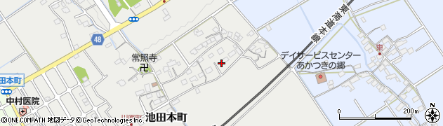 滋賀県近江八幡市池田本町554周辺の地図