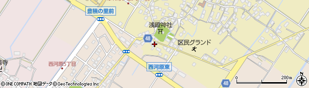 滋賀県野洲市比留田715周辺の地図
