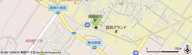 滋賀県野洲市比留田697周辺の地図