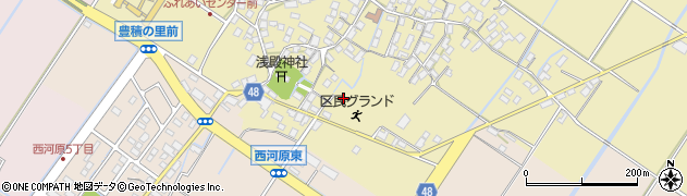 滋賀県野洲市比留田38-1周辺の地図