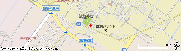 滋賀県野洲市比留田698周辺の地図