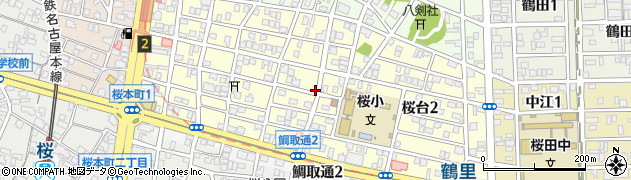 愛知県名古屋市南区桜台周辺の地図