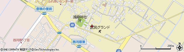 滋賀県野洲市比留田690周辺の地図