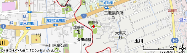 禅叢寺周辺の地図