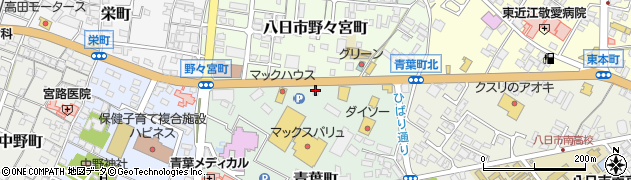 滋賀県東近江市青葉町2-10周辺の地図