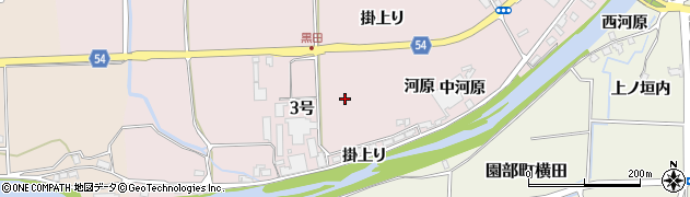 京都府南丹市園部町黒田（大木ノ本）周辺の地図