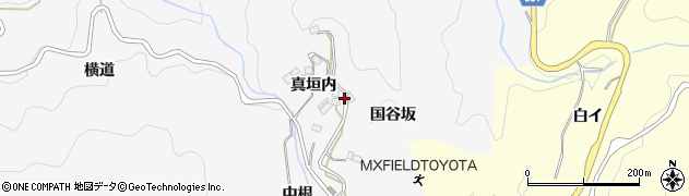 愛知県豊田市下国谷町真垣内周辺の地図