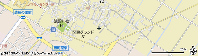 滋賀県野洲市比留田46周辺の地図
