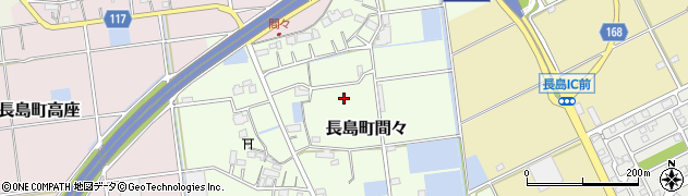 三重県桑名市長島町間々周辺の地図