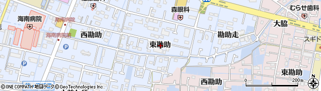 愛知県弥富市前ケ須町東勘助周辺の地図