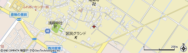 滋賀県野洲市比留田45周辺の地図