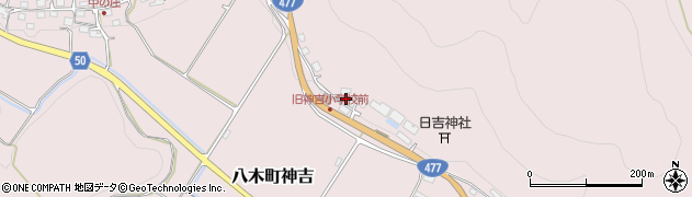 京都府南丹市八木町神吉（八反田）周辺の地図