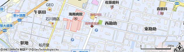 海南病院前周辺の地図
