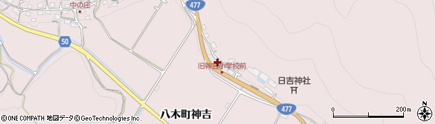 京都府南丹市八木町神吉栄賀本周辺の地図