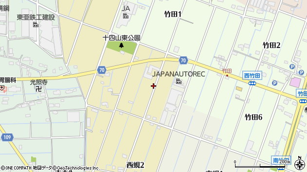 〒490-1427 愛知県弥富市西蜆の地図
