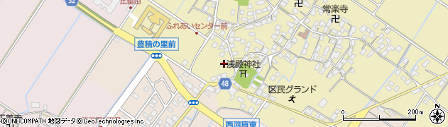 滋賀県野洲市比留田724周辺の地図